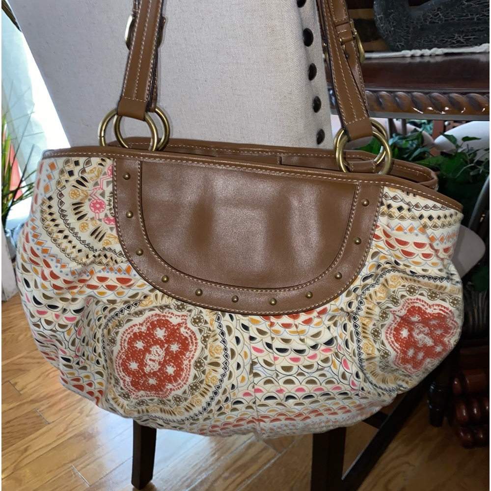 NINE WEST Boho Style Bag w/ Straw Detail - Free Shipping - Great Condition